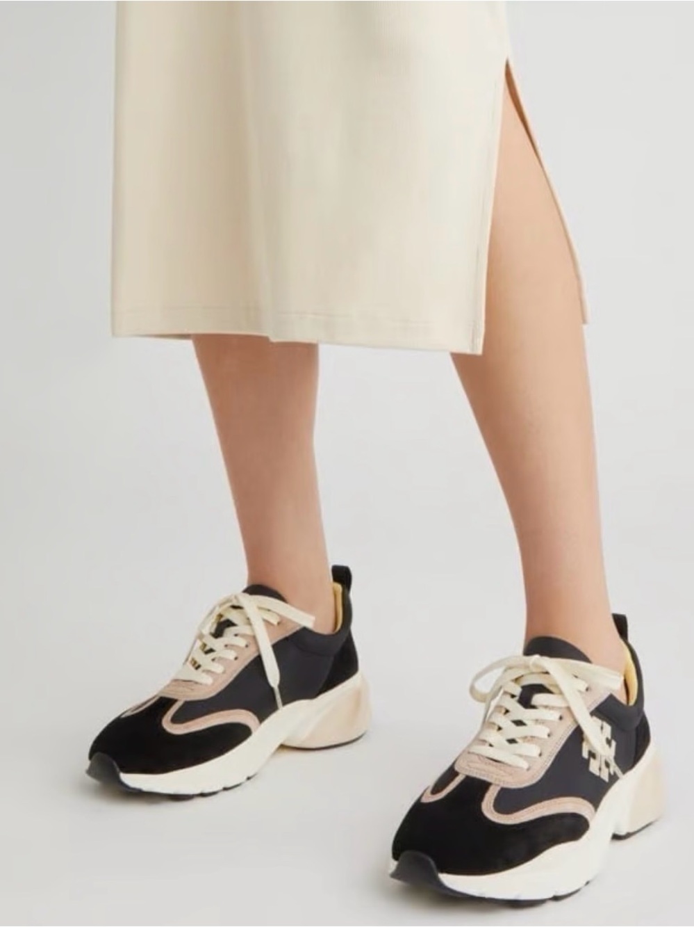 Tory Burch Good Luck Trainers Crème/Black